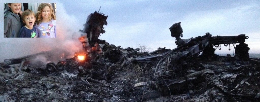 Três das crianças mortas no vôo MH17 da Malaysia Airlines