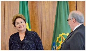 Em Cuba, na inauguração do Porto de Mariel, Dilma Rousseff, Raul Castro e Nicolás Maruro
