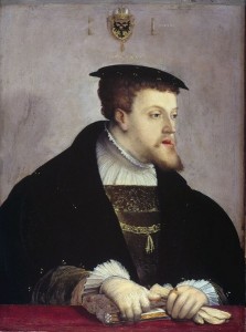 Carlos V, retratado por Christoph Amberger, 1532
