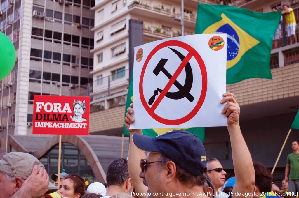 Protesto contra governo-PT, Av. Paulista, 16 de agosto 2015 [Foto PRC]