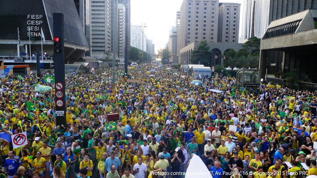 Protesto contra governo-PT, Av. Paulista, 16 de agosto 2015 [Foto PRC]