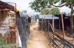 [foto: assentamento no recôncavo baiano].