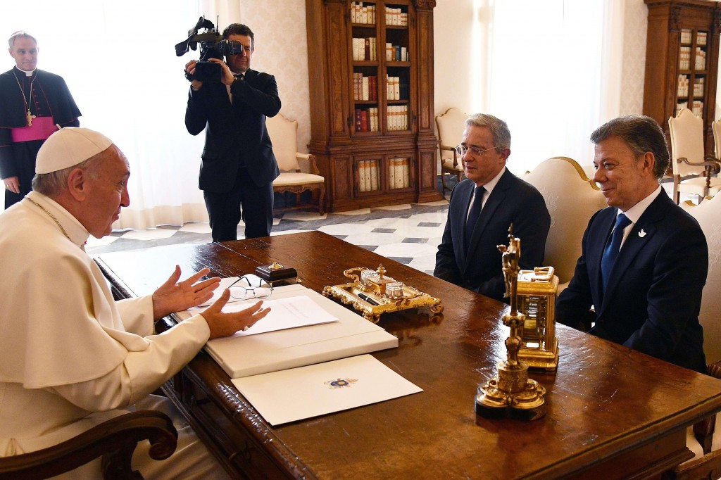Uribe e Papa Francisco