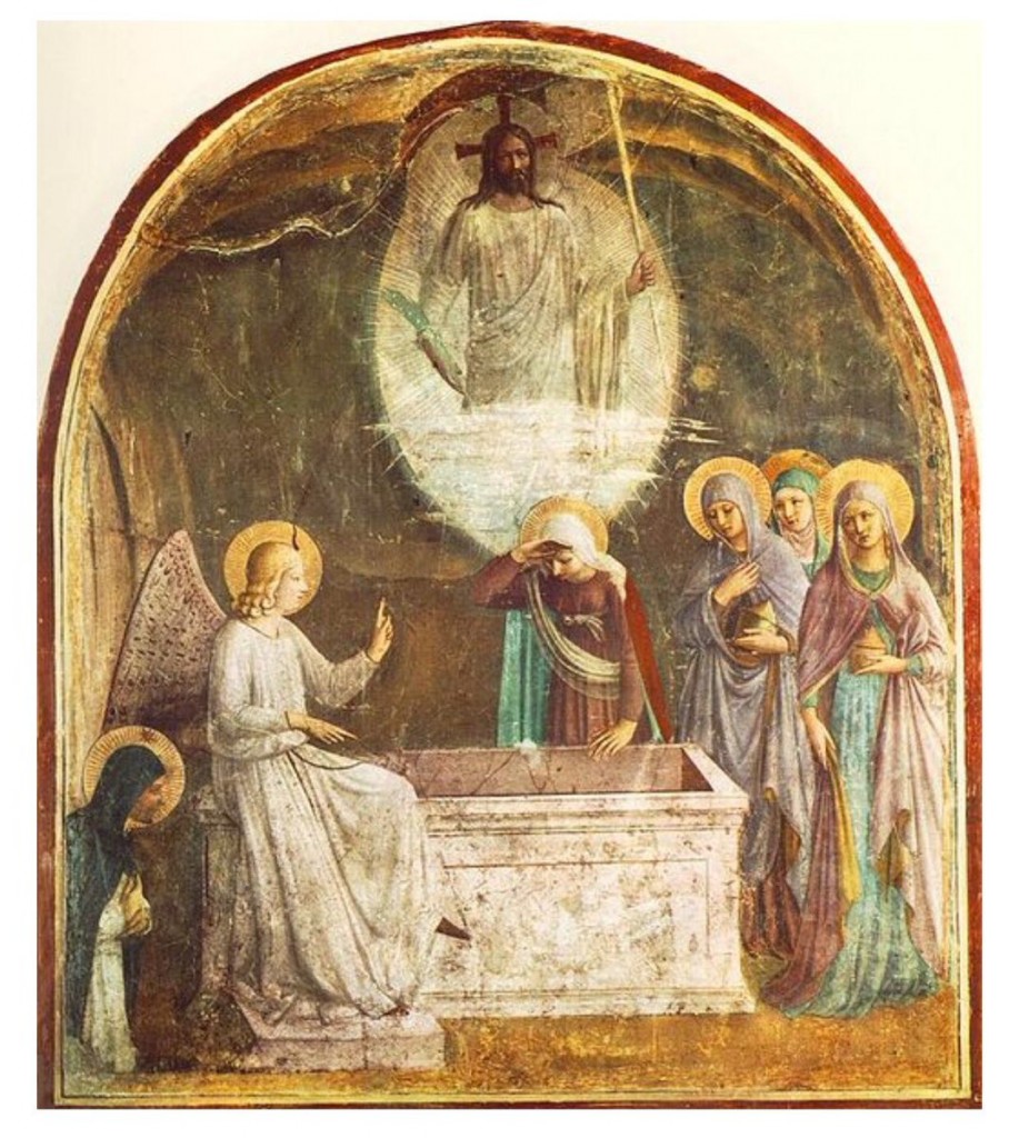 A Ressureição de Cristo (1441), afresco de Fra Angélico no Convento de São Marcos (Florença).