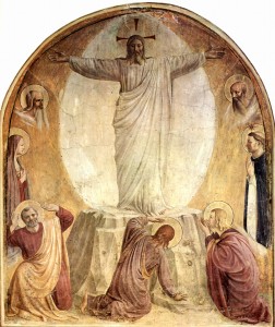 A Transfiguração de Cristo (1440), afresco de Fra Angélico no Convento de São Marcos (Florença).