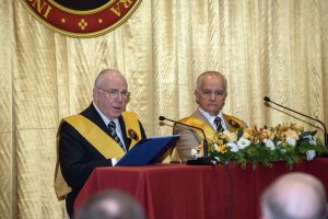 Dr. Caio Vidigal Xavier da Silveira, presidente da Fédération Pro Europa Christiana e da TFP francesa, abriu a série de conferências sobre Fátima e sua Mensagem