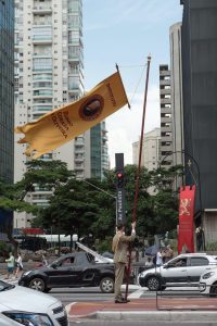 Campanha na Avenida Paulista, em São Paulo