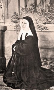 Santa Bernadette no convento de Nevers