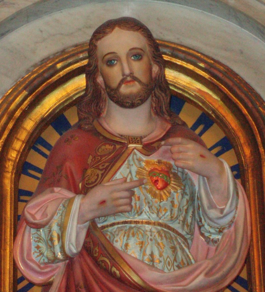 Imagem do Sagrado CoraÃ§Ã£o de Jesus que fica na igreja de mesmo nome em SÃ£o Paulo [Fotos PRC]