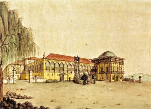 Vista do PaÃ§o Real durante o reinado de Dom JoÃ£o VI (1817).
