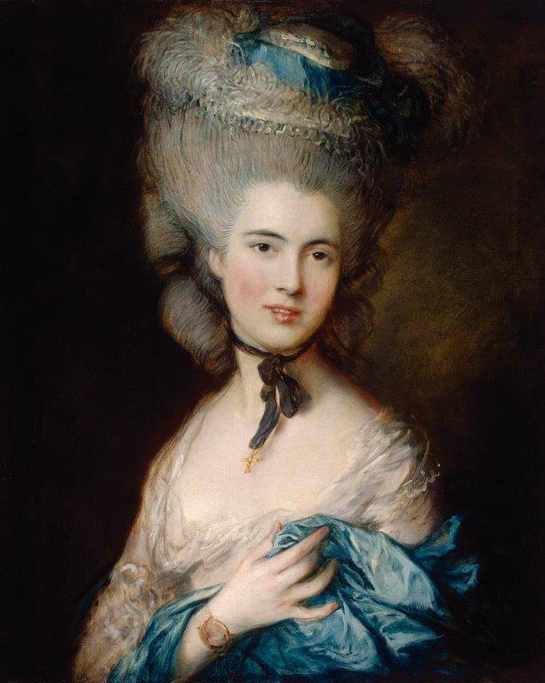Dama Azul – Thomas Gainsborough  (1727–1788).  Hermitage Museum, São Petersburgo, Rússia