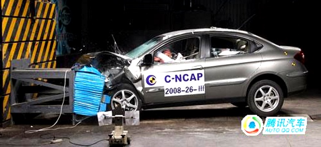 China comunista Em matéria de segurança: Nota zero para automóvel chinês