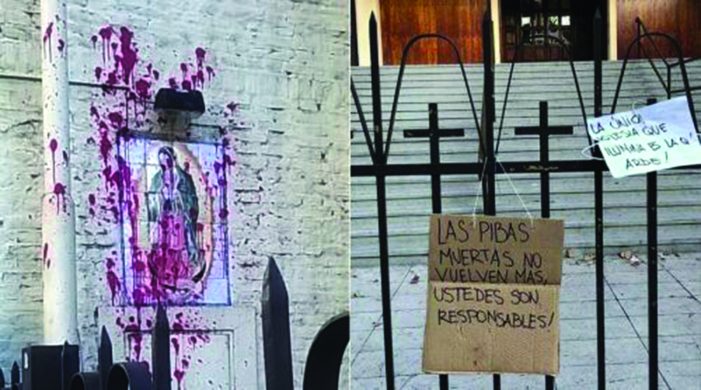 Movimento abortista vinga derrota com profanações