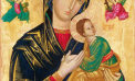 Qual é a explicação dos detalhes do quadro de Nossa Senhora do Perpétuo Socorro?